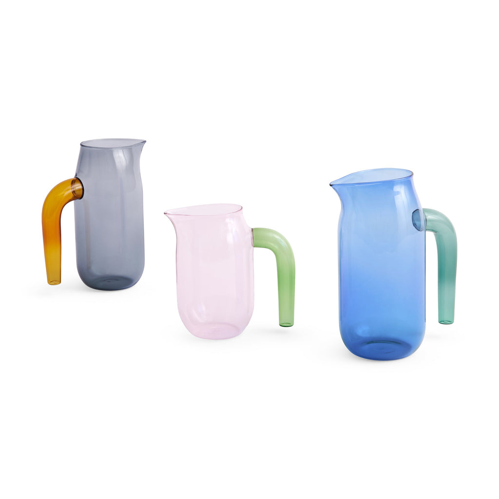 HAY Glass Jug - Blue