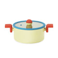 Geometric Non-Stick Cookware - Yellow/ Blue