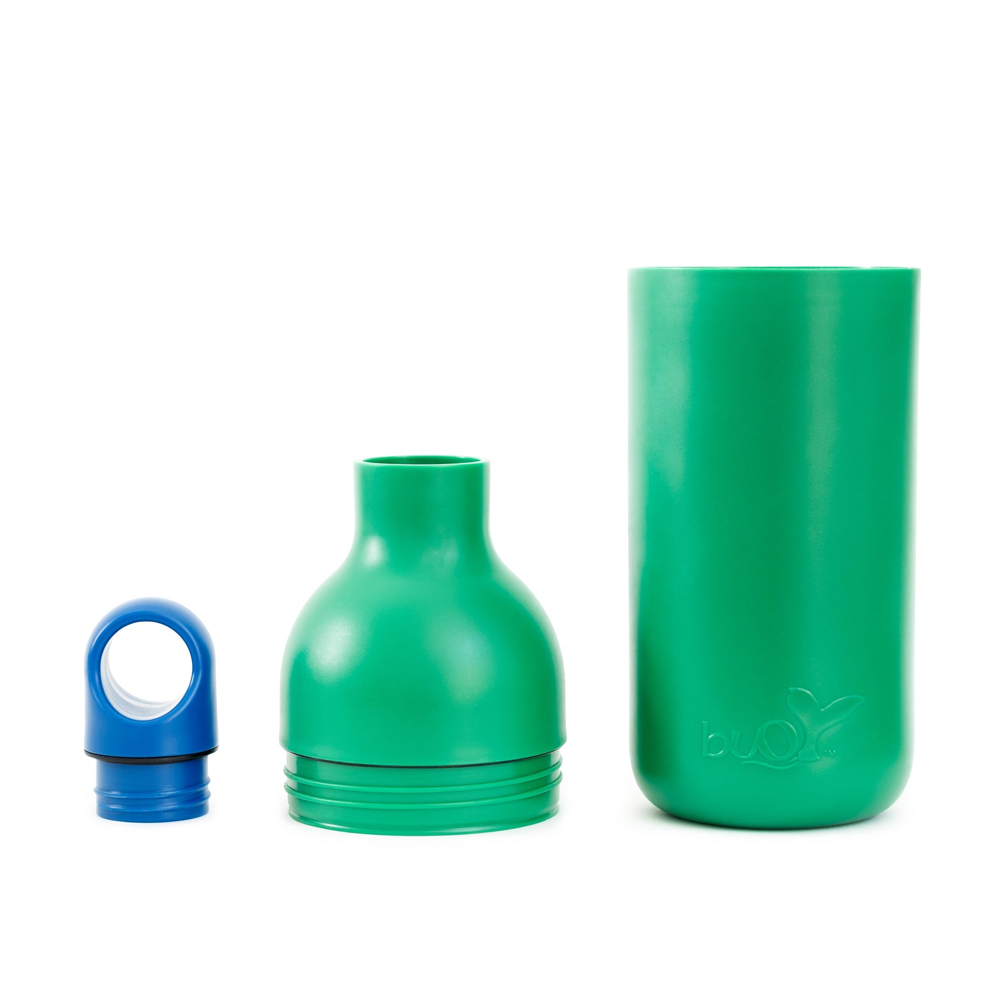 Buoy Recycled Ocean Plastic Water Bottle - Green/ Blue