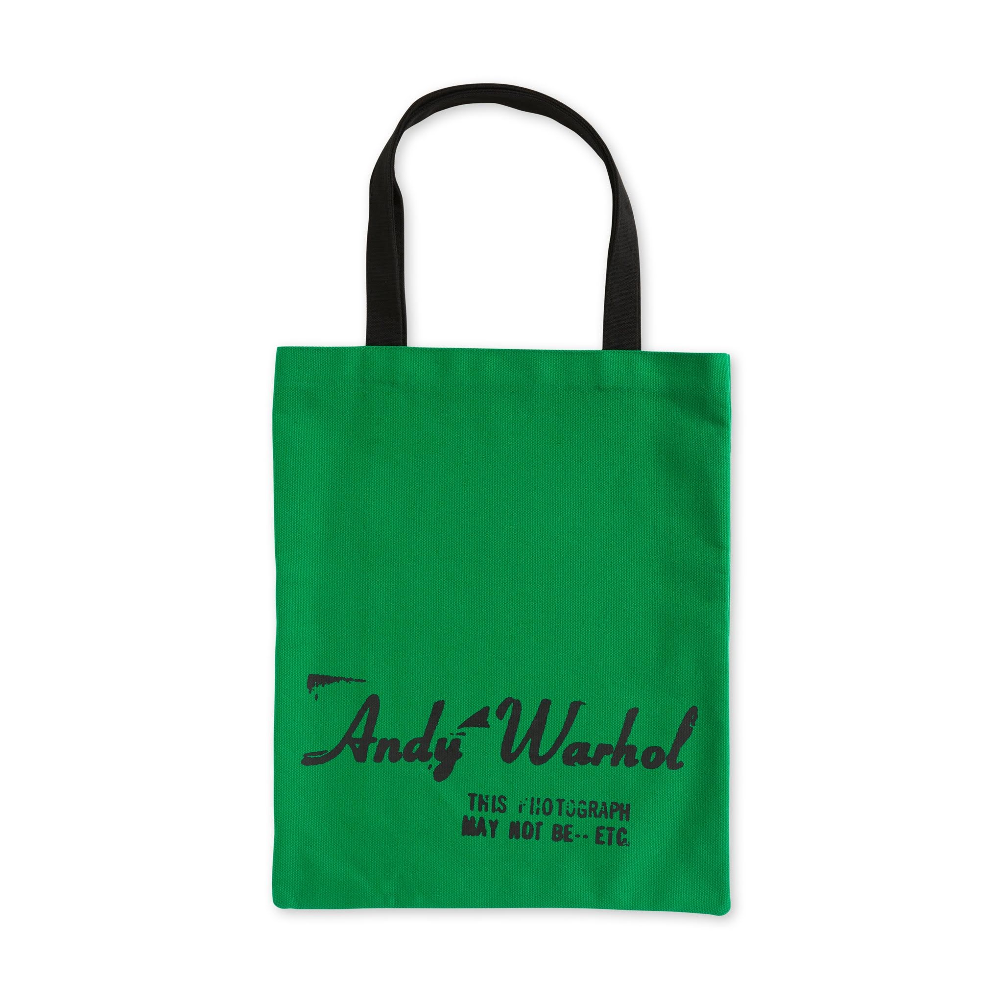 Andy Warhol Cotton Canvas Tote Bag - Green Campbell's Soup