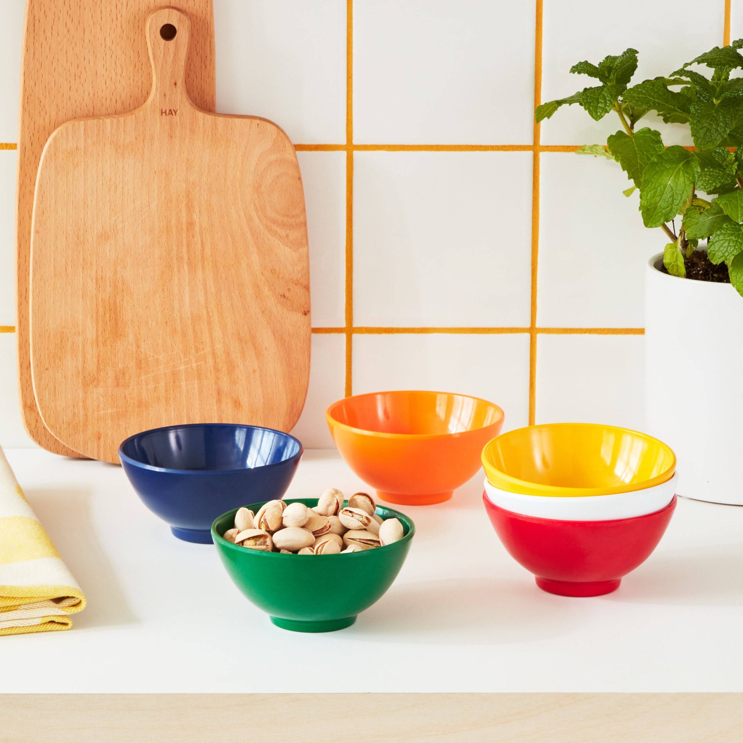 Portuguese Melamine Stacking Snack Bowls - Set of 6