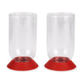 Bodum Oktett Tumblers - Set of 2 - Dark Coral