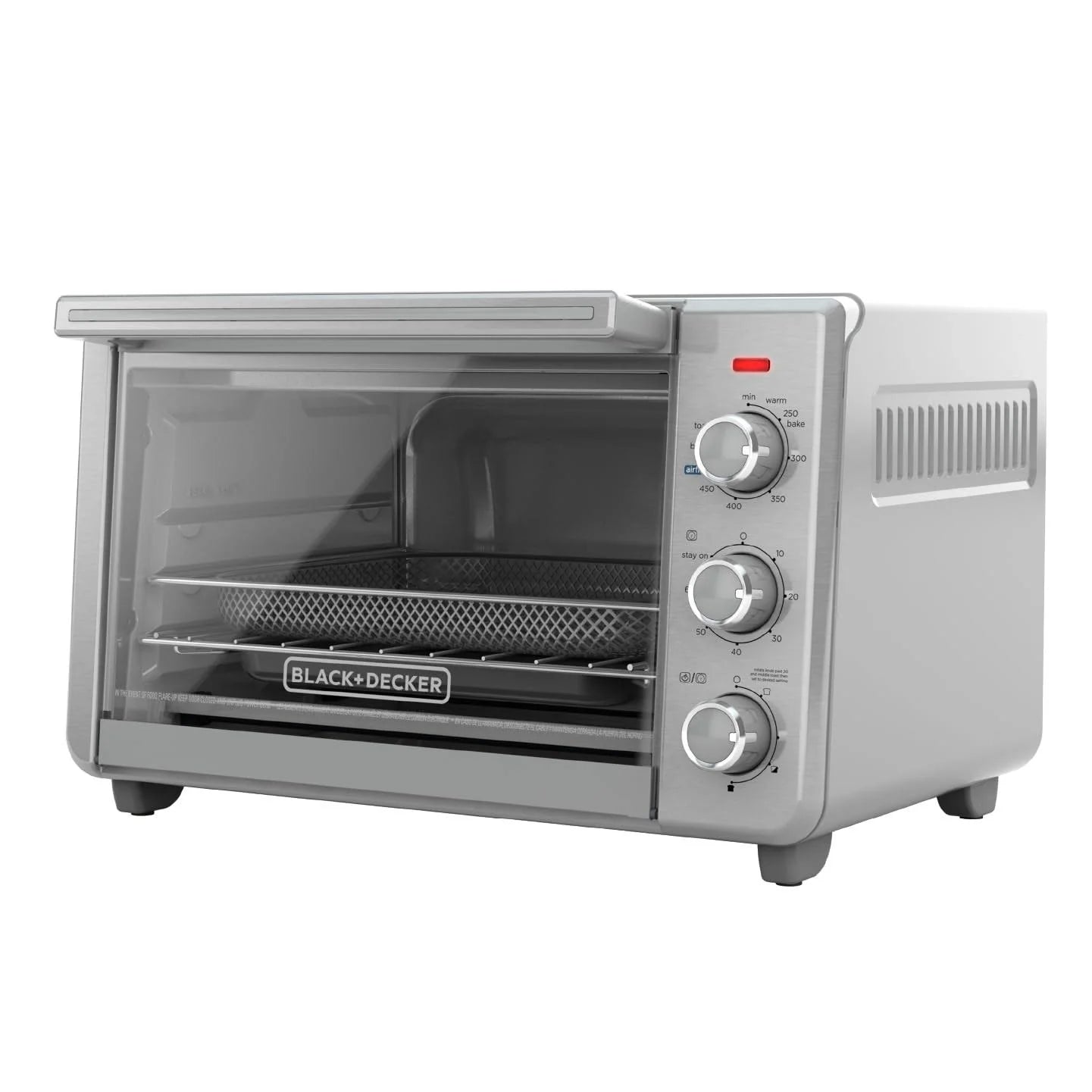 Black+decker Crisp &amp;n Bake Air Fry Toaster Oven, TO3217SS