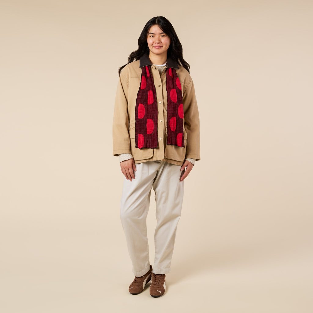 Nuno Pockets Cotton-Blend Scarf