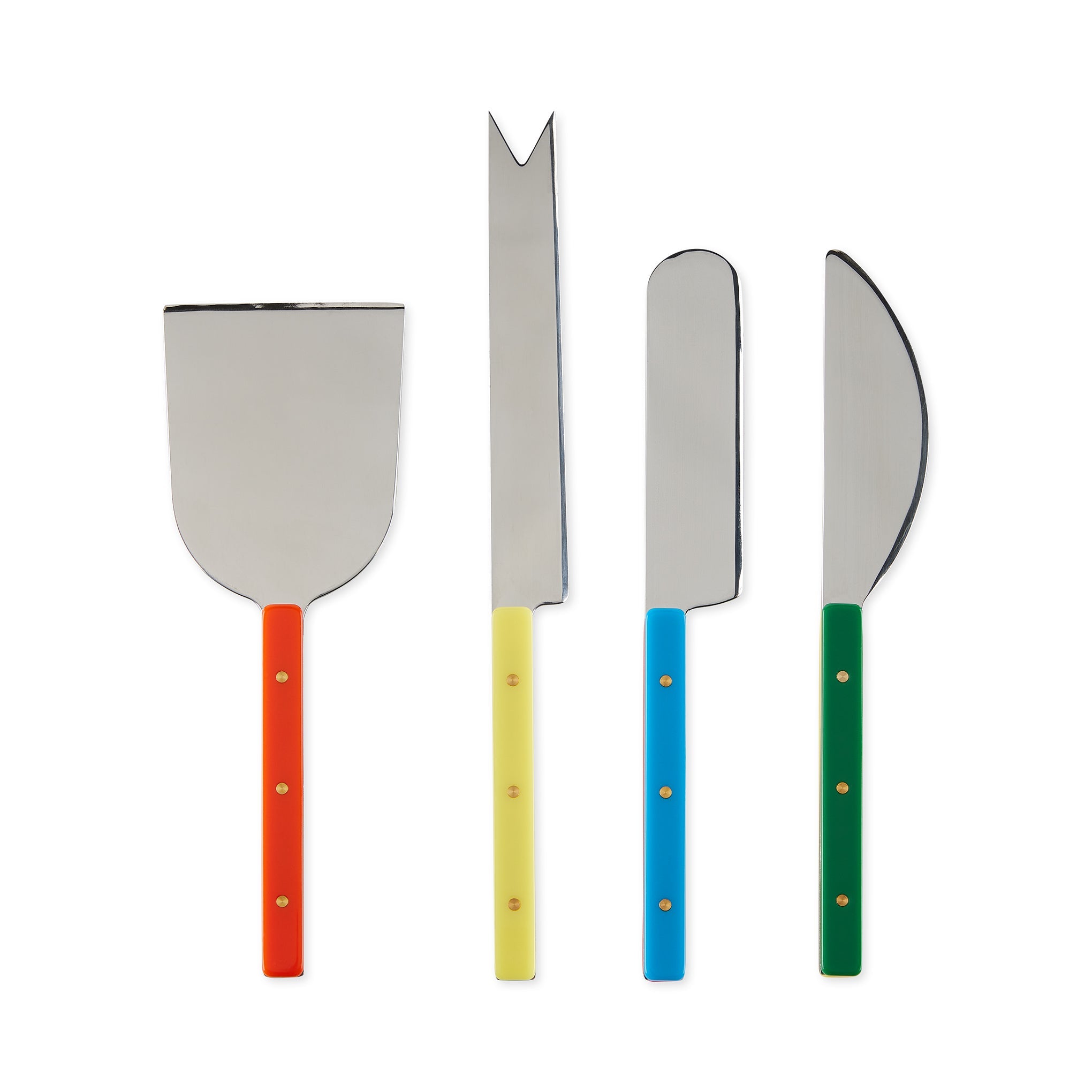 MoMA Color Block Cheese Knives - Set of 4