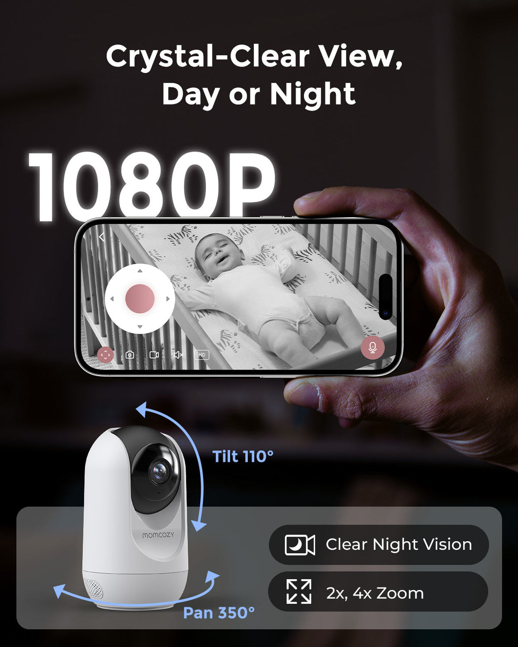 Momcozy 5-Inch Dual-mode Smart Baby Monitor-BM04 (Member Exclusive)-Stock 2