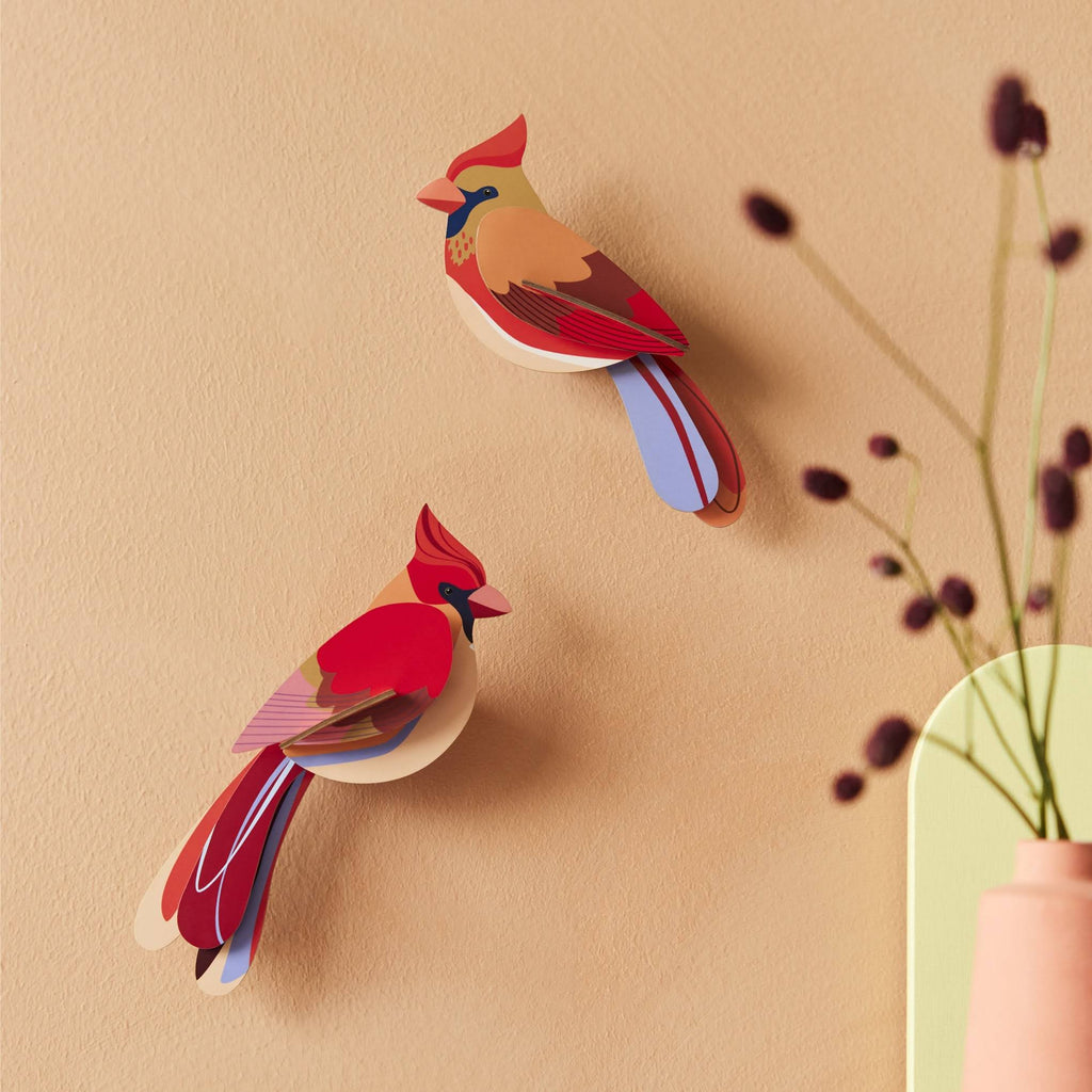 DIY Garden Bird Wall Art Kits - Cardinals
