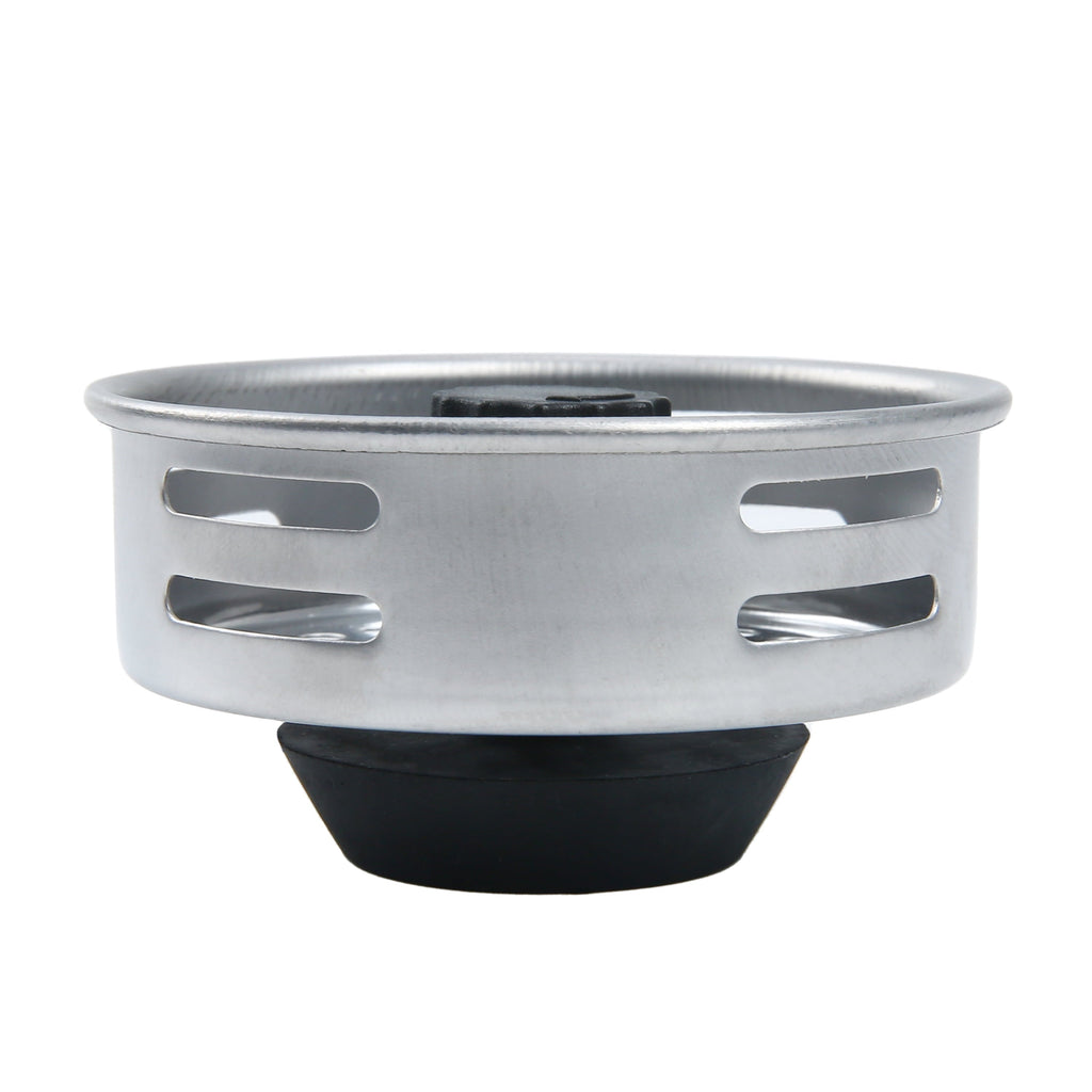 Stainless Steel Kitchen Sink Strainer and Drain Catcher with Rubber Stopper