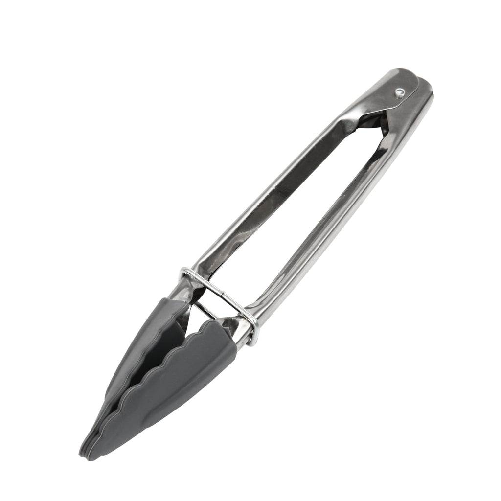 (3 pack) Heat Resistant Stainless Steel and Silicone Mini Tongs
