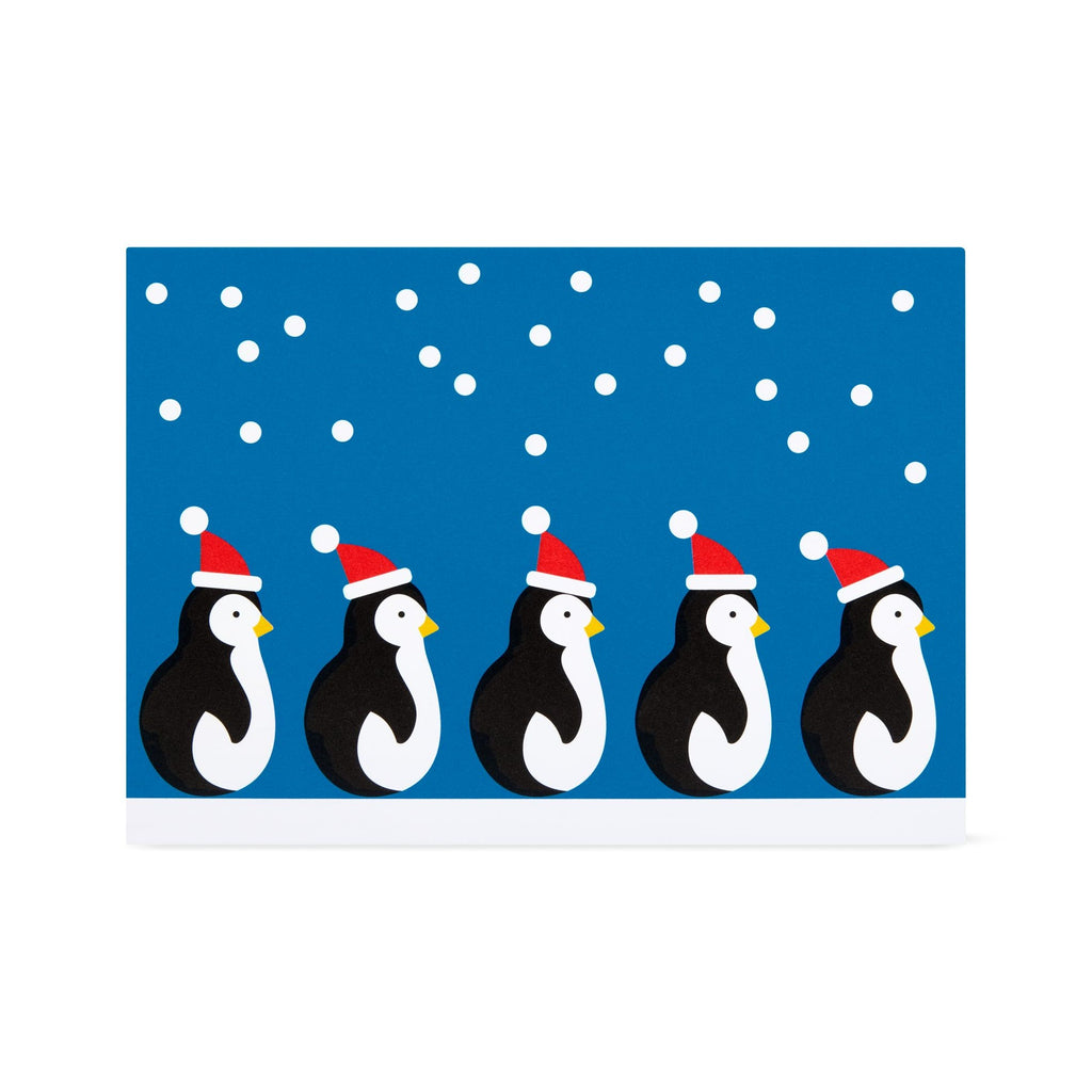 Dancing Penguins Holiday Pop-Up Cards - Set of 8