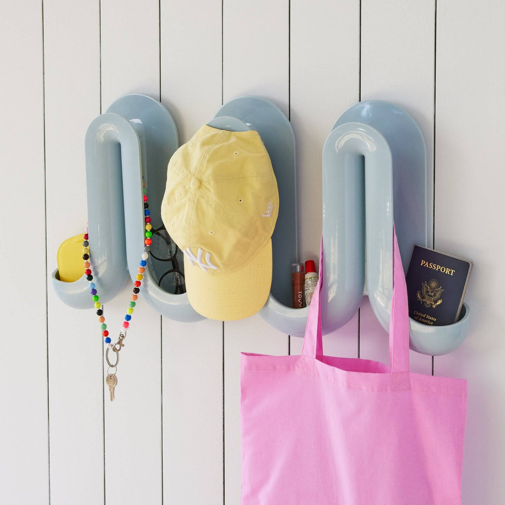 Swell Coat Rack &amp; Wall Organizer - Yellow