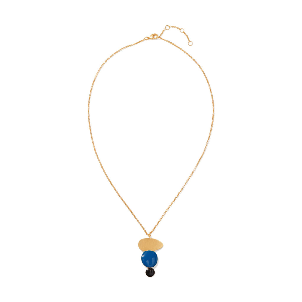 Joan Mir?? Gold-Plated Linear Dots Necklace