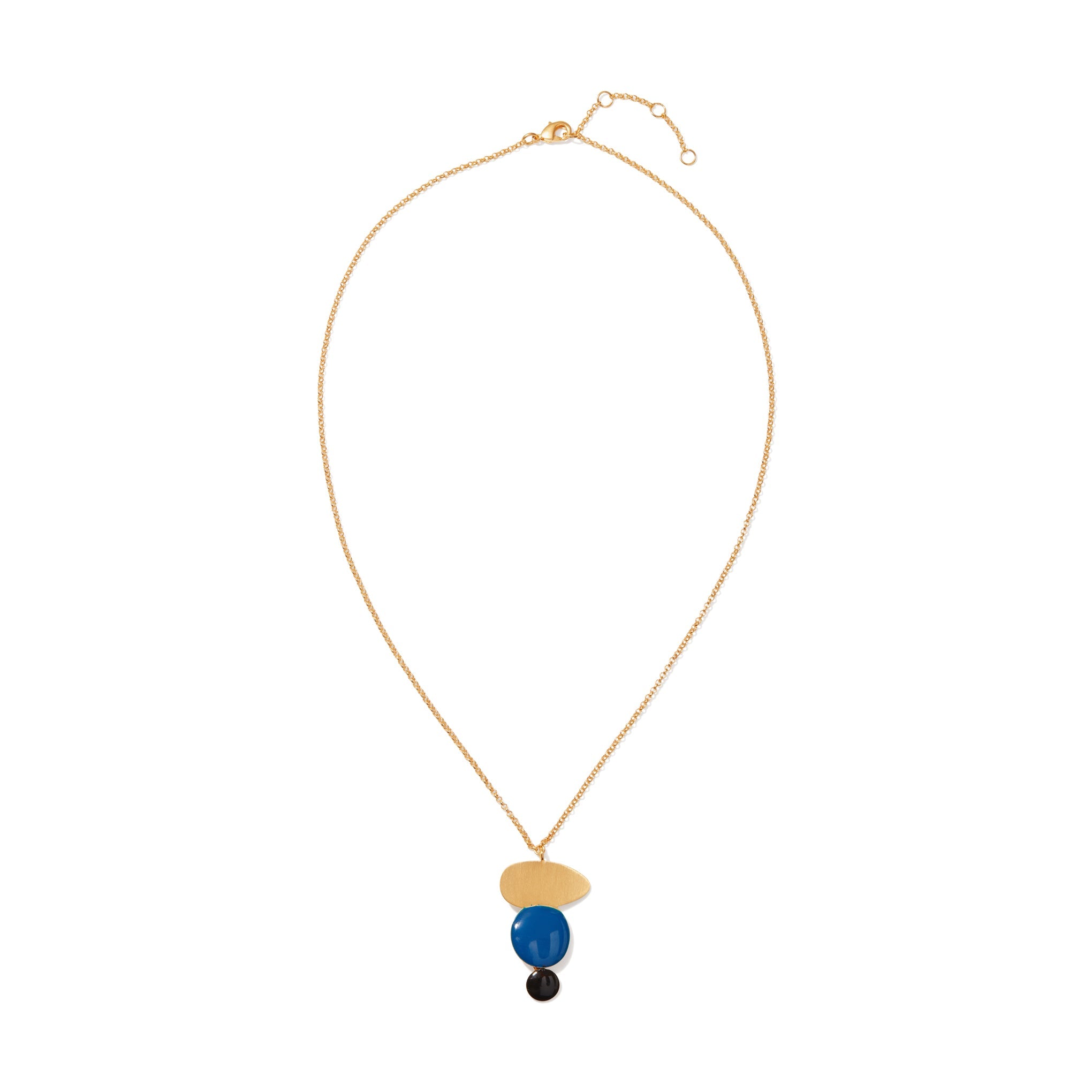 Joan Mir?? Gold-Plated Linear Dots Necklace