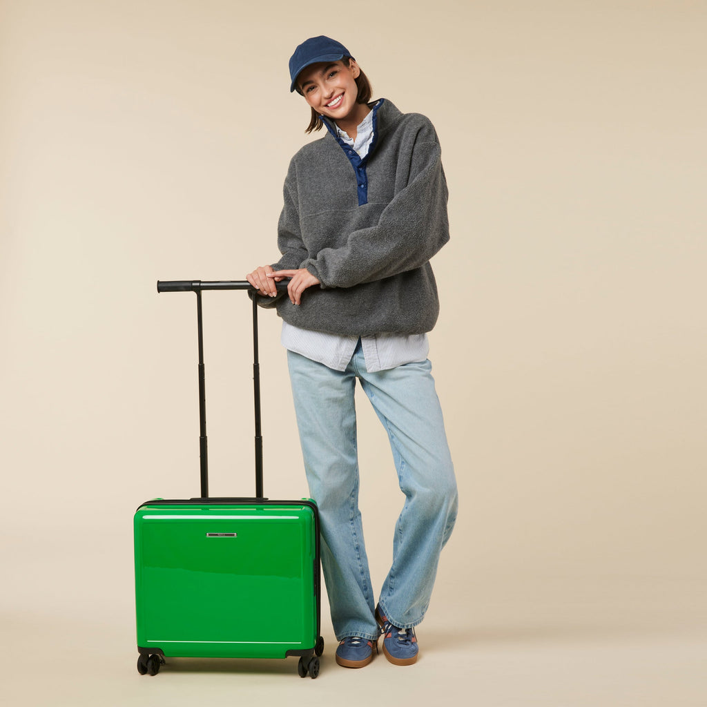 Square Expandable Suitcase with TT Handle - Carry-On