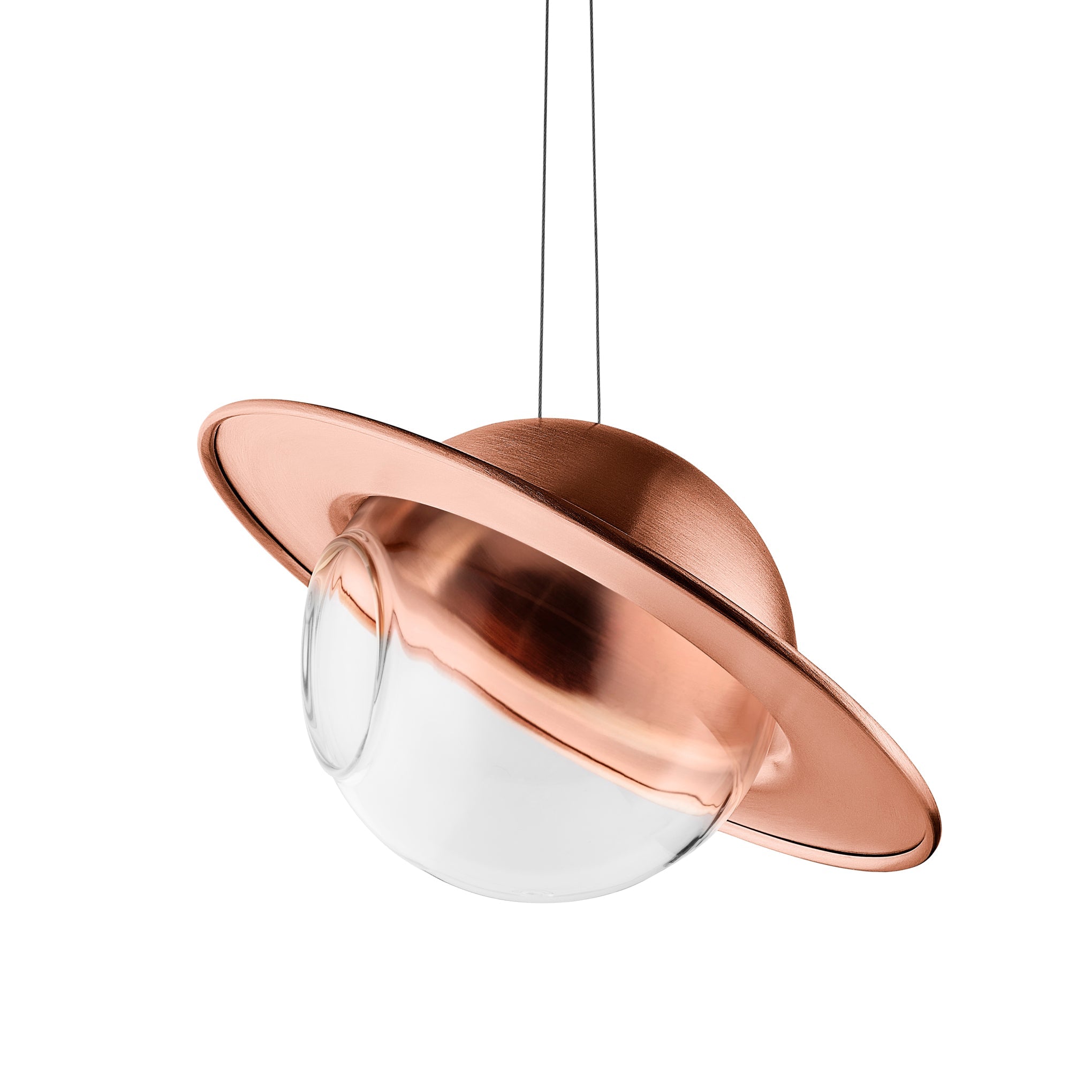 Saturn Bird Feeder with Copper Roof