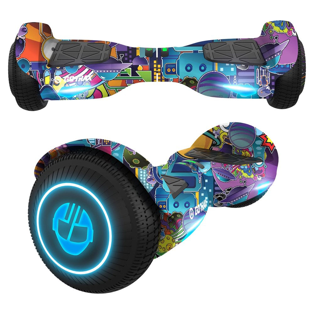 Gotrax EDGE Hoverboard, 6.5" LED Wheels, Dual 200W Motors, Self-Balancing, 6.2mph, Kids &amp; Adults, UL2272 Certified