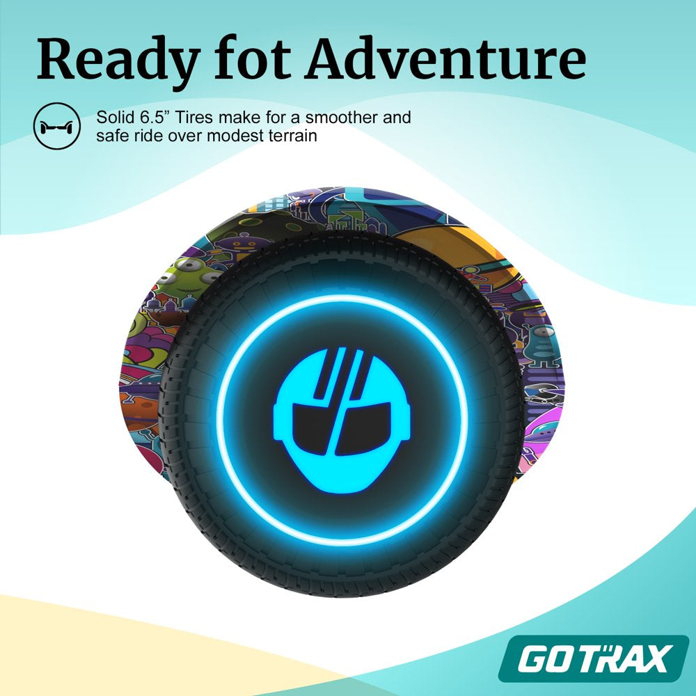 Gotrax EDGE Hoverboard, 6.5" LED Wheels, Dual 200W Motors, Self-Balancing, 6.2mph, Kids &amp; Adults, UL2272 Certified