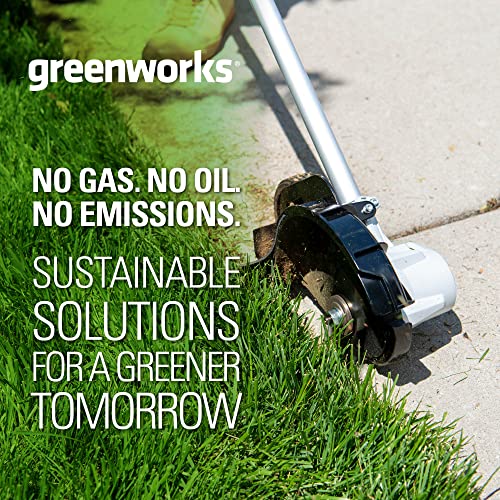 Greenworks 40V Brushless Edger 8", 4.0Ah Battery &amp; Charger Included, Lightweight &amp; Quiet