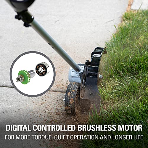 Greenworks 40V Brushless Edger 8", 4.0Ah Battery &amp; Charger Included, Lightweight &amp; Quiet
