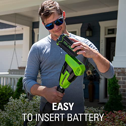 Greenworks 40V Brushless Edger 8", 4.0Ah Battery &amp; Charger Included, Lightweight &amp; Quiet