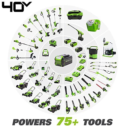Greenworks 40V Brushless Edger 8", 4.0Ah Battery &amp; Charger Included, Lightweight &amp; Quiet