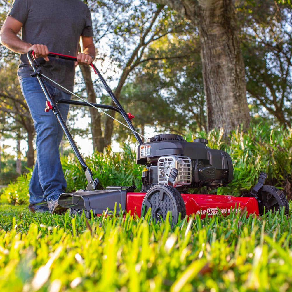 Hyper Tough 20" Gas Push Lawn Mower with 125cc Briggs &amp; Stratton Engine, Prime N Pull Start, 5-Position Height Adjustment