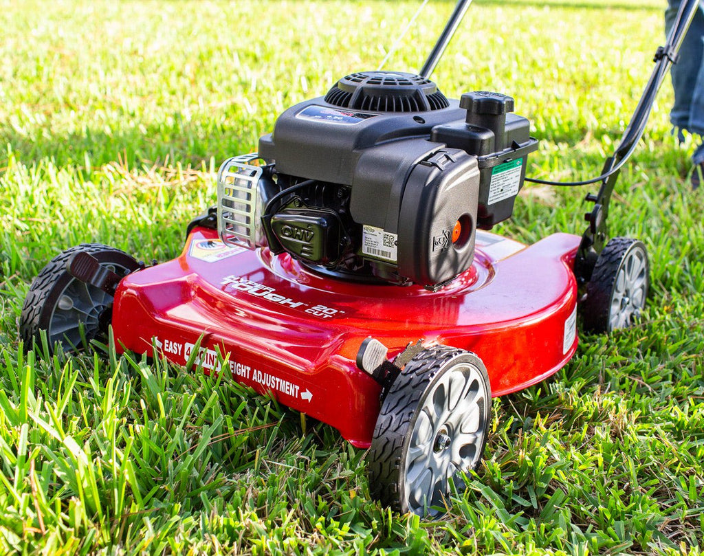 Hyper Tough 20" Gas Push Lawn Mower with 125cc Briggs &amp; Stratton Engine, Prime N Pull Start, 5-Position Height Adjustment