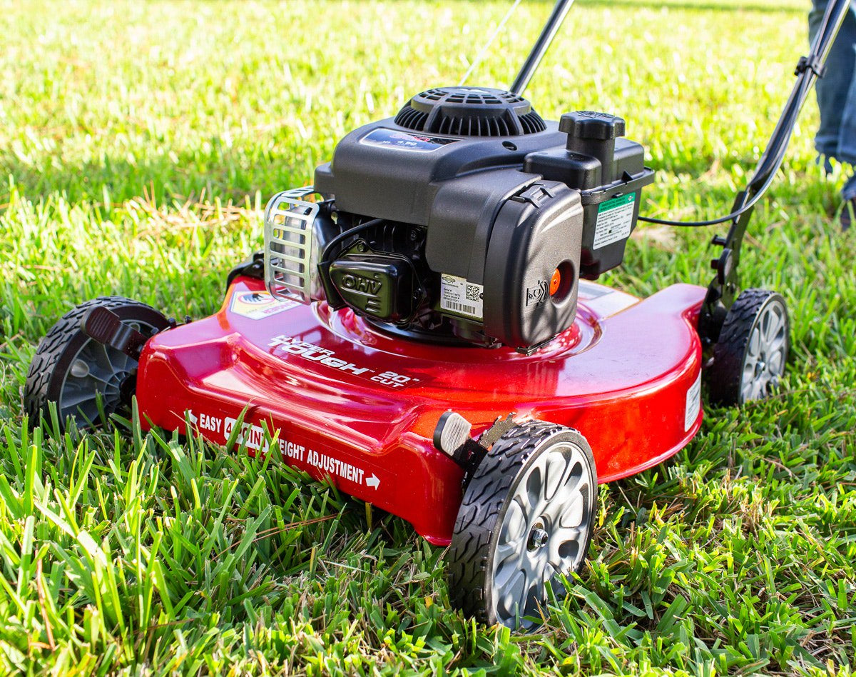 Hyper Tough 20" Gas Push Lawn Mower with 125cc Briggs &amp; Stratton Engine, Prime N Pull Start, 5-Position Height Adjustment