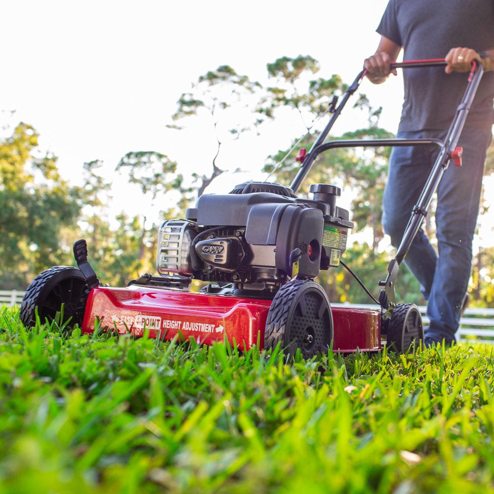 Hyper Tough 20" Gas Push Lawn Mower with 125cc Briggs &amp; Stratton Engine, Prime N Pull Start, 5-Position Height Adjustment