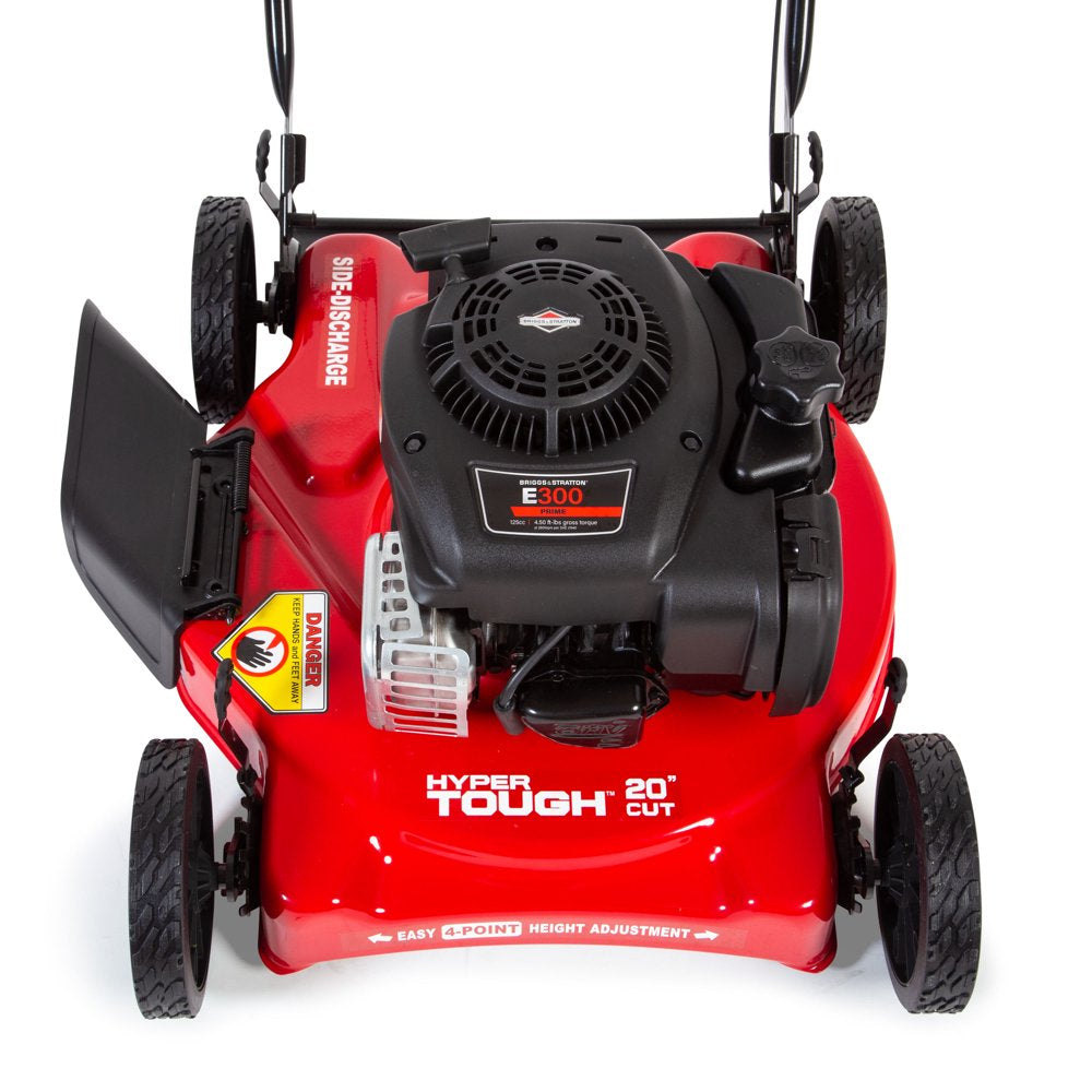 Hyper Tough 20" Gas Push Lawn Mower with 125cc Briggs &amp; Stratton Engine, Prime N Pull Start, 5-Position Height Adjustment