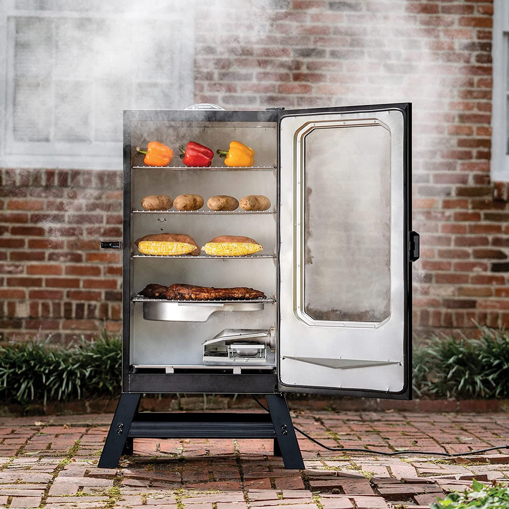 Masterbuilt 40" Digital Electric Smoker with Window &amp; Legs, 4 Racks, Black
