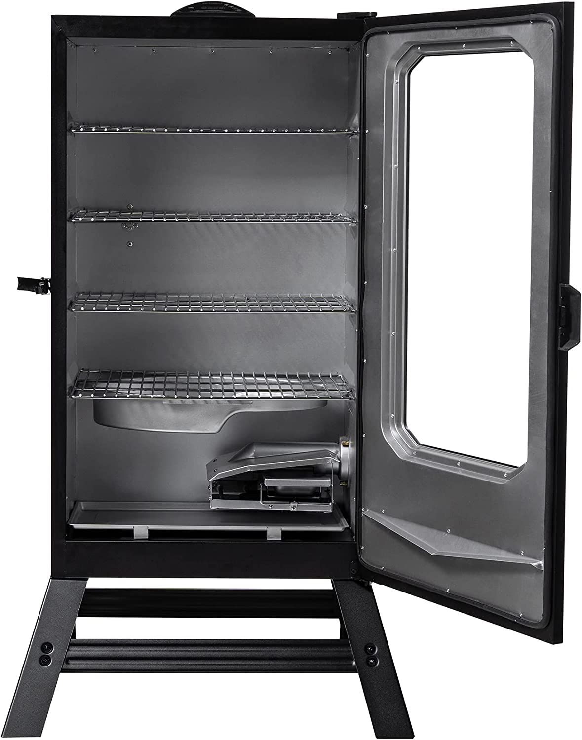 Masterbuilt 40" Digital Electric Smoker with Window &amp; Legs, 4 Racks, Black