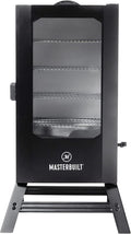 Masterbuilt 40" Digital Electric Smoker with Window &amp; Legs, 4 Racks, Black