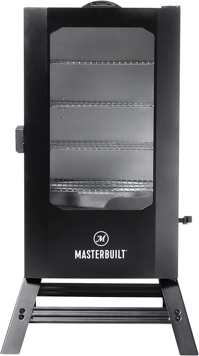 Masterbuilt 40" Digital Electric Smoker with Window &amp; Legs, 4 Racks, Black