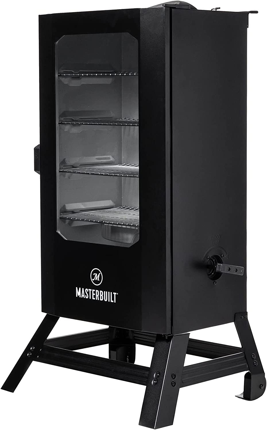 Masterbuilt 40" Digital Electric Smoker with Window &amp; Legs, 4 Racks, Black