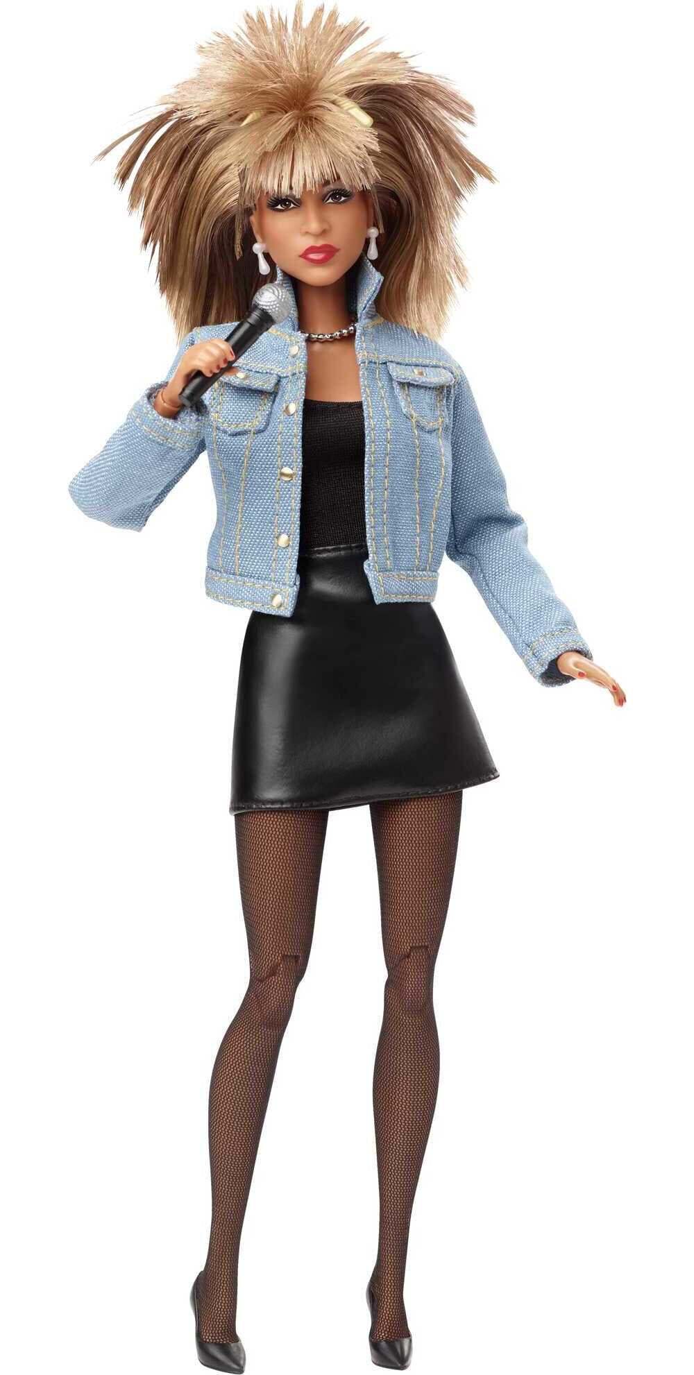 Mattel Barbie Signature Tina Turner Collectible Doll with '90s Outfit &amp; Accessories