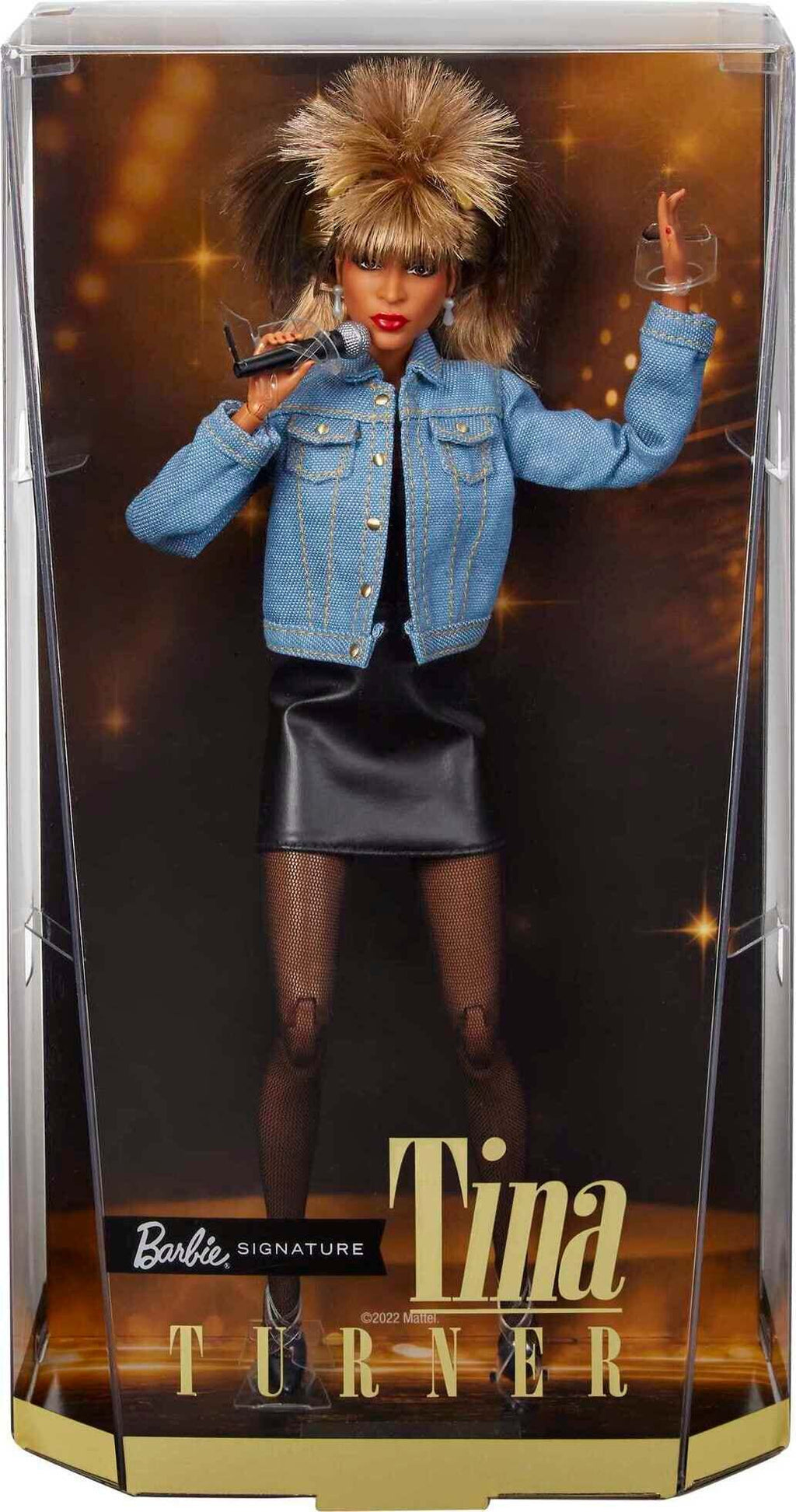 Mattel Barbie Signature Tina Turner Collectible Doll with '90s Outfit &amp; Accessories