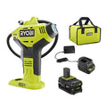 RYOBI ONE+ Cordless High Pressure Inflator with Digital Gauge &amp; Battery