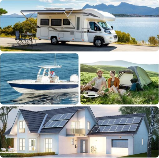 12V 100Ah LiFePO4 Battery Mini Deep Cycle Rechargeable Lithium Battery, Max.15000 Cycles Built in 100A BMS for RV - Image 2