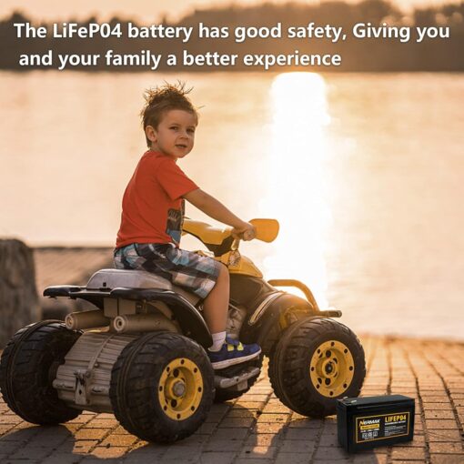 12V 10Ah Lithium LiFePO4 Deep Cycle Battery, 2000+ Cycles Rechargeable Battery for Solar/Wind Power - Image 4