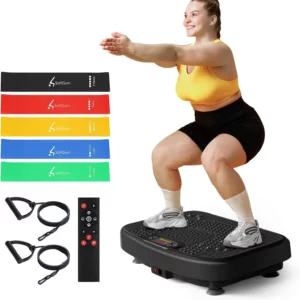 SoftGym Vibration Plate Exercise Machine for Full-Body Workout and Lymphatic Drainage