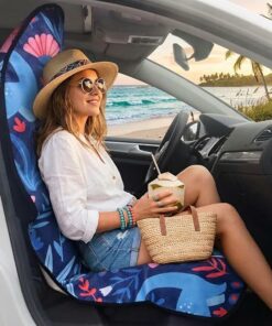 Alternative view of Blue Dinosaur Car Seat Cover AR27