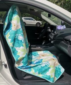 Alternative view of Green Chrysanthemum Car Seat Cover AR28