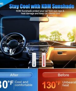 Alternative view of Laser Silver Style Windshield Sun Shade AR6