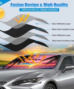 Alternative view of Sunset Beach Style Windshield Sun Shade AR5